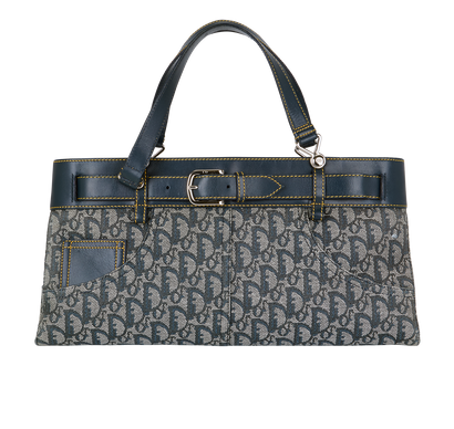 Diorissimo Jeans Pocket Trotter Tote, &pound;460, Handbags, Blue, Canvas, Front view